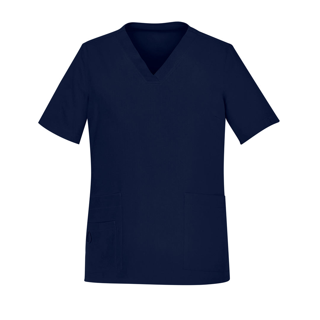 House of Uniforms The Avery V Neck Scrub Top | Ladies Biz Care Midnight