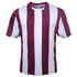 House of Uniforms The Striped Soccer Jersey | Kids Bocini Maroon/White