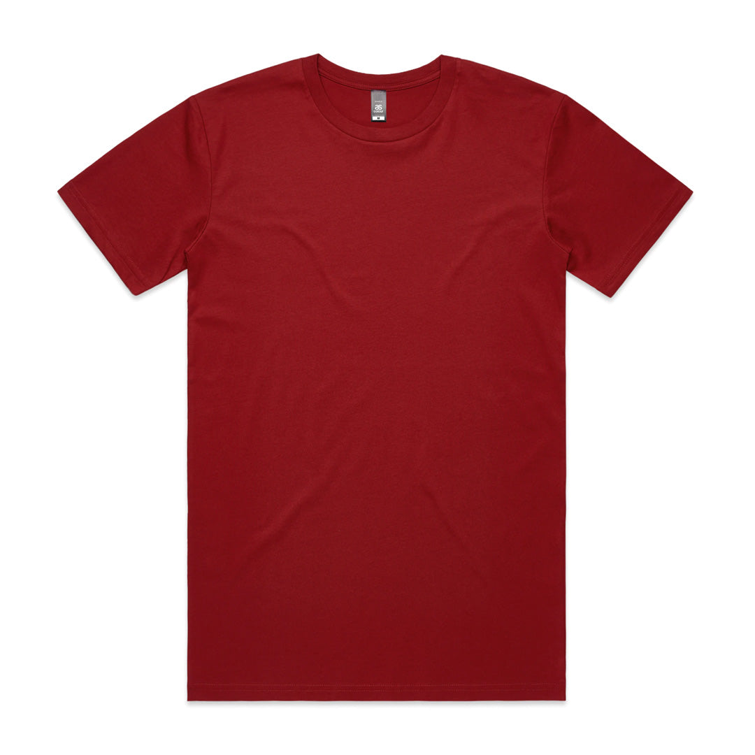 House of Uniforms The Staple Tee | Mens | Short Sleeve AS Colour Cardinal