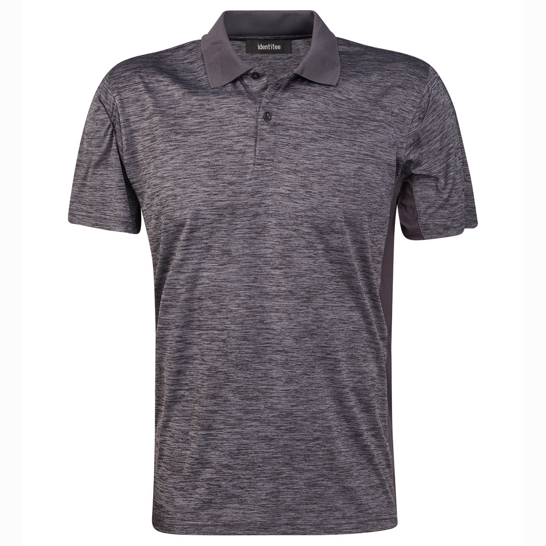 House of Uniforms The Bailey Polo | Mens Identitee Charcoal Marle