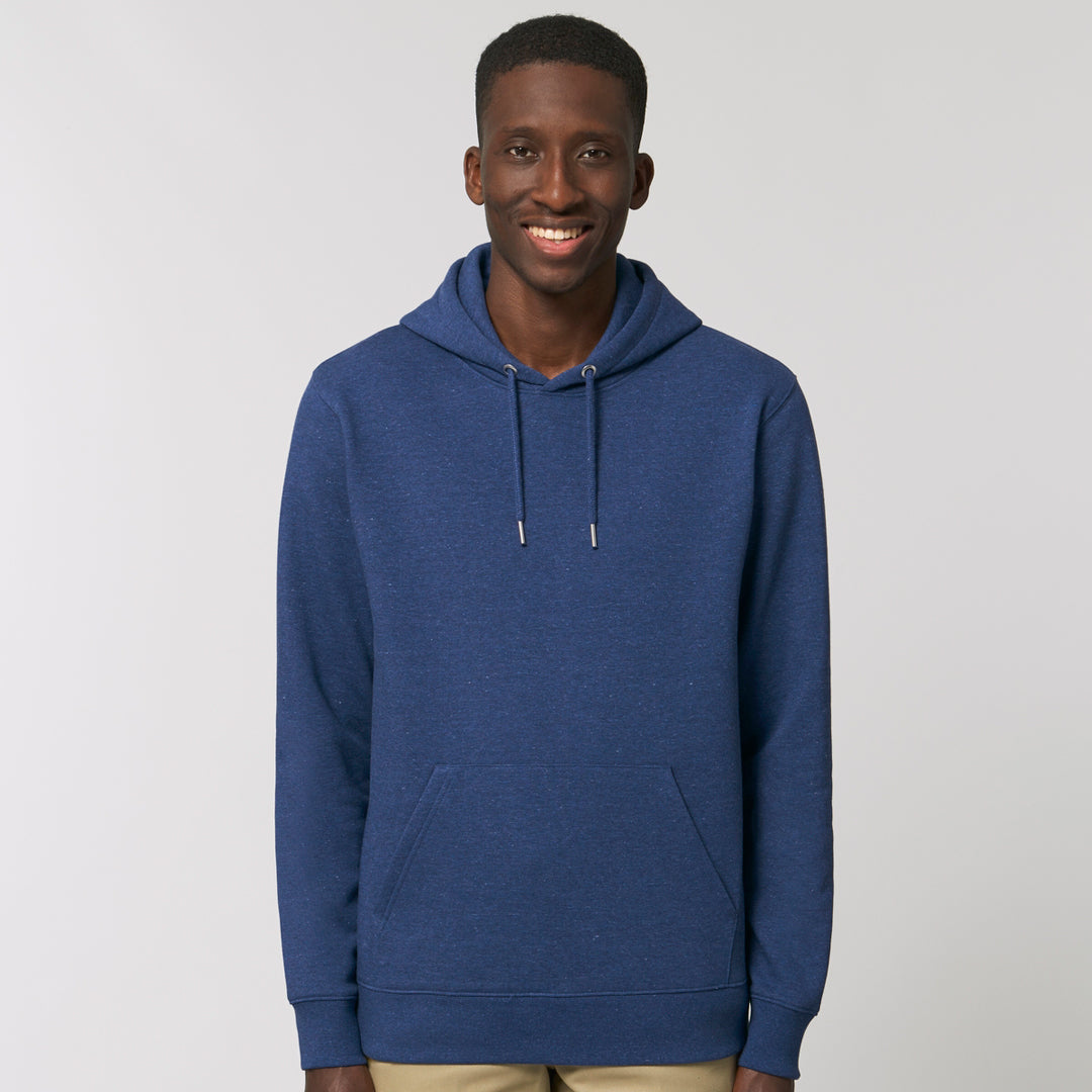 House of Uniforms The Cruiser Hoodie | Unisex Stanley Stella Heather Snow Mid Blue