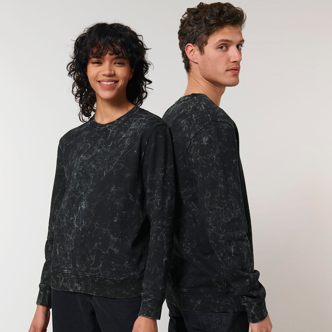 House of Uniforms The Changer Splatter Crew Neck Jumper | Unisex Stanley Stella