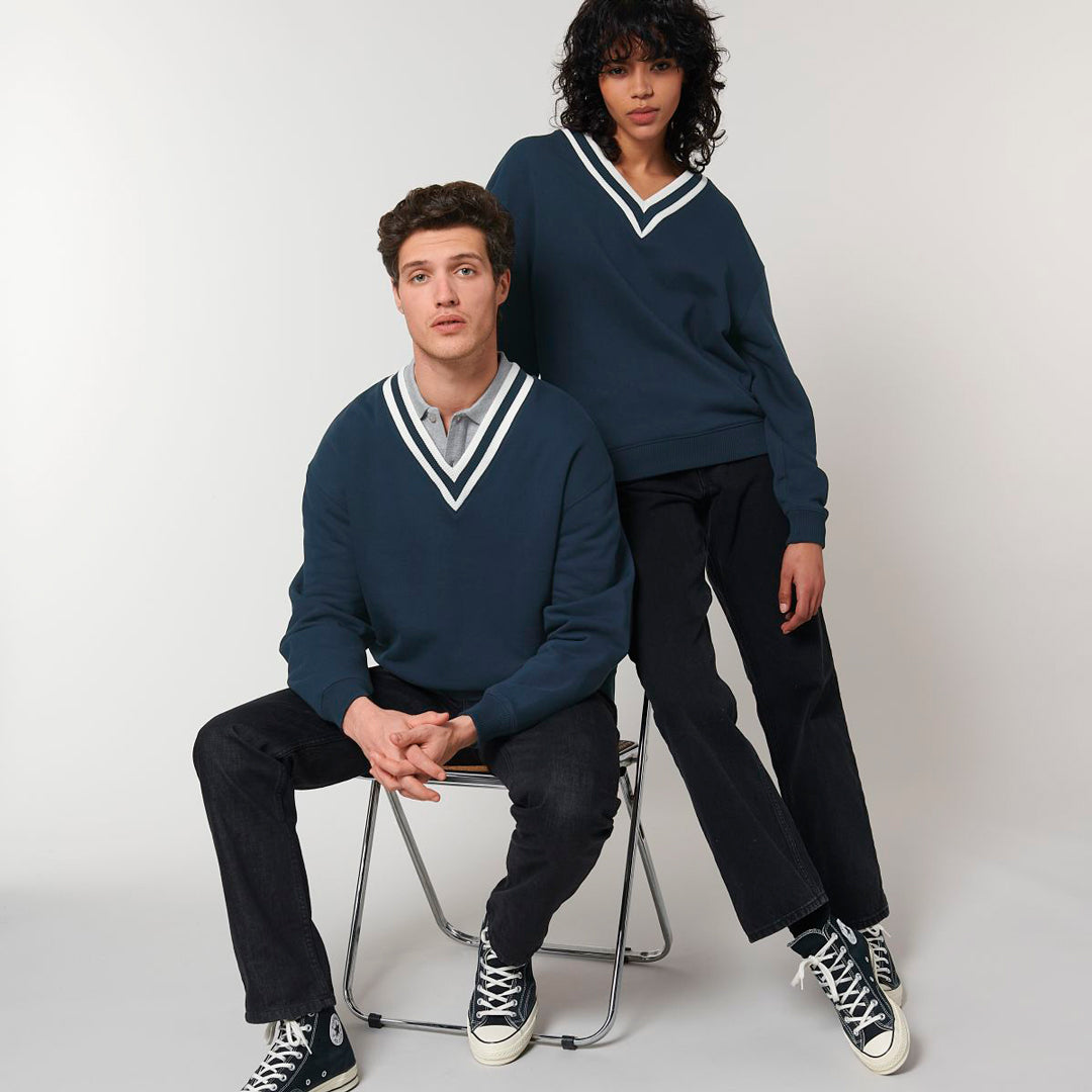 House of Uniforms The Sloaner V Neck Jumper | Unisex Stanley Stella