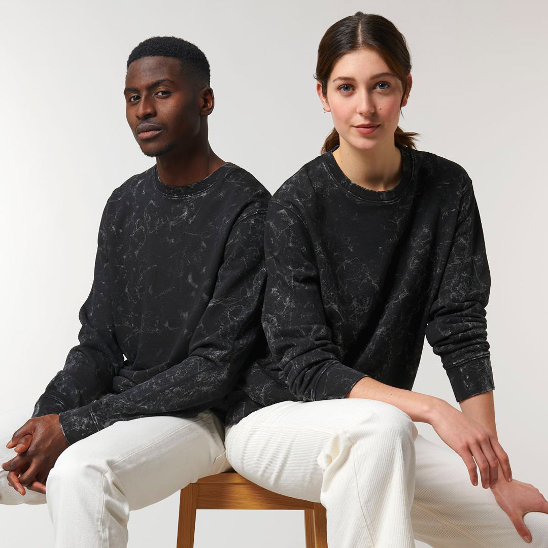 House of Uniforms The Changer Splatter Crew Neck Jumper | Unisex Stanley Stella