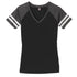 House of Uniforms The Game Day Tee | Short Sleeve | Ladies District Black/Charcoal