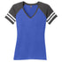 House of Uniforms The Game Day Tee | Short Sleeve | Ladies District Royal/Charcoal