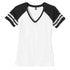 House of Uniforms The Game Day Tee | Short Sleeve | Ladies District White/Black