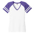 House of Uniforms The Game Day Tee | Short Sleeve | Ladies District White/Purple