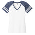 House of Uniforms The Game Day Tee | Short Sleeve | Ladies District White/Navy