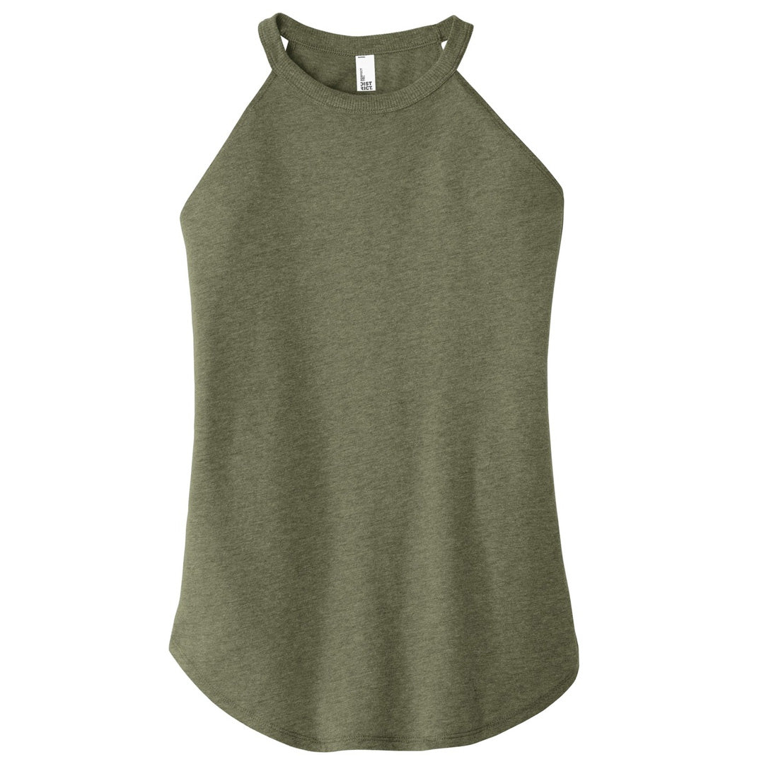 House of Uniforms The Rocker Tank | Ladies District Military Green Marle
