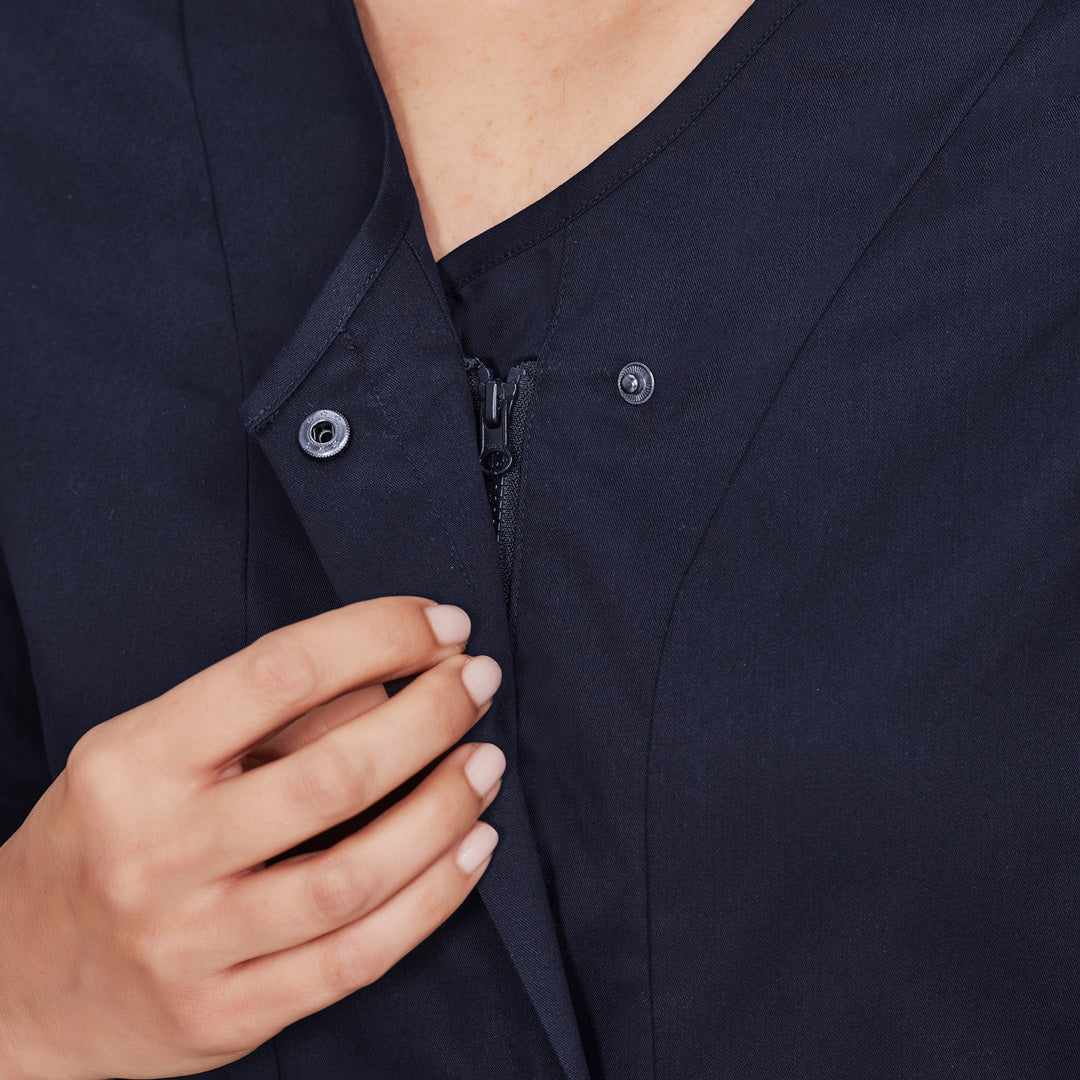 House of Uniforms The Parks Zip Front Scrub Top | Ladies Biz Care