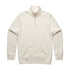 House of Uniforms The Half Zip Crew | Mens | Pullover AS Colour Ecru