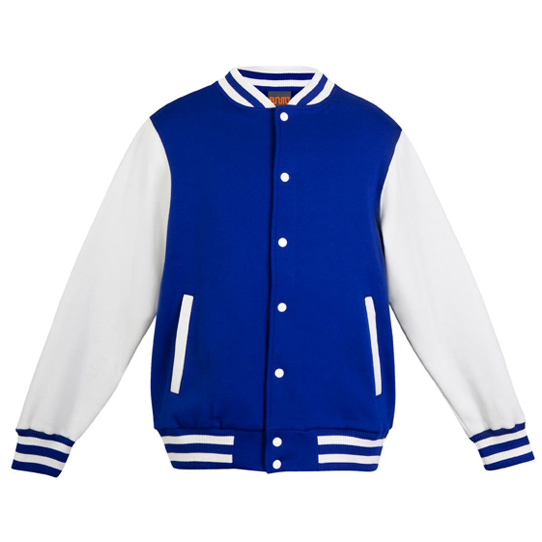 House of Uniforms The Varsity Jacket | Mens Ramo Royal/White