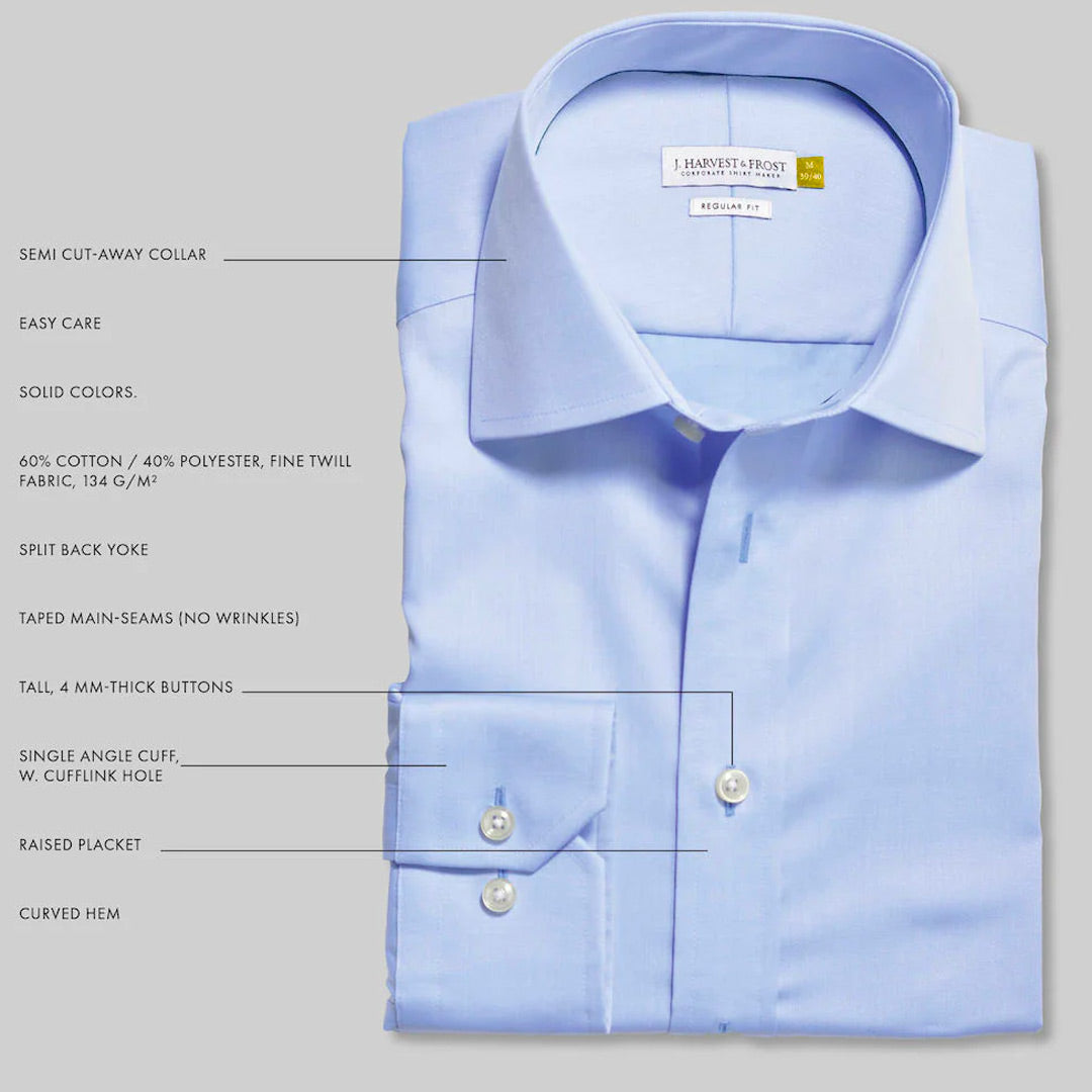 House of Uniforms The Yellow Bow 50 Shirt | Mens | Long Sleeve James Harvest