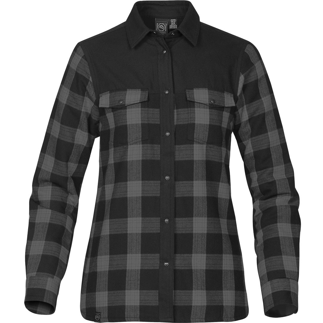 House of Uniforms The Logan Thermal Shirt | Ladies Stormtech Grey/Black