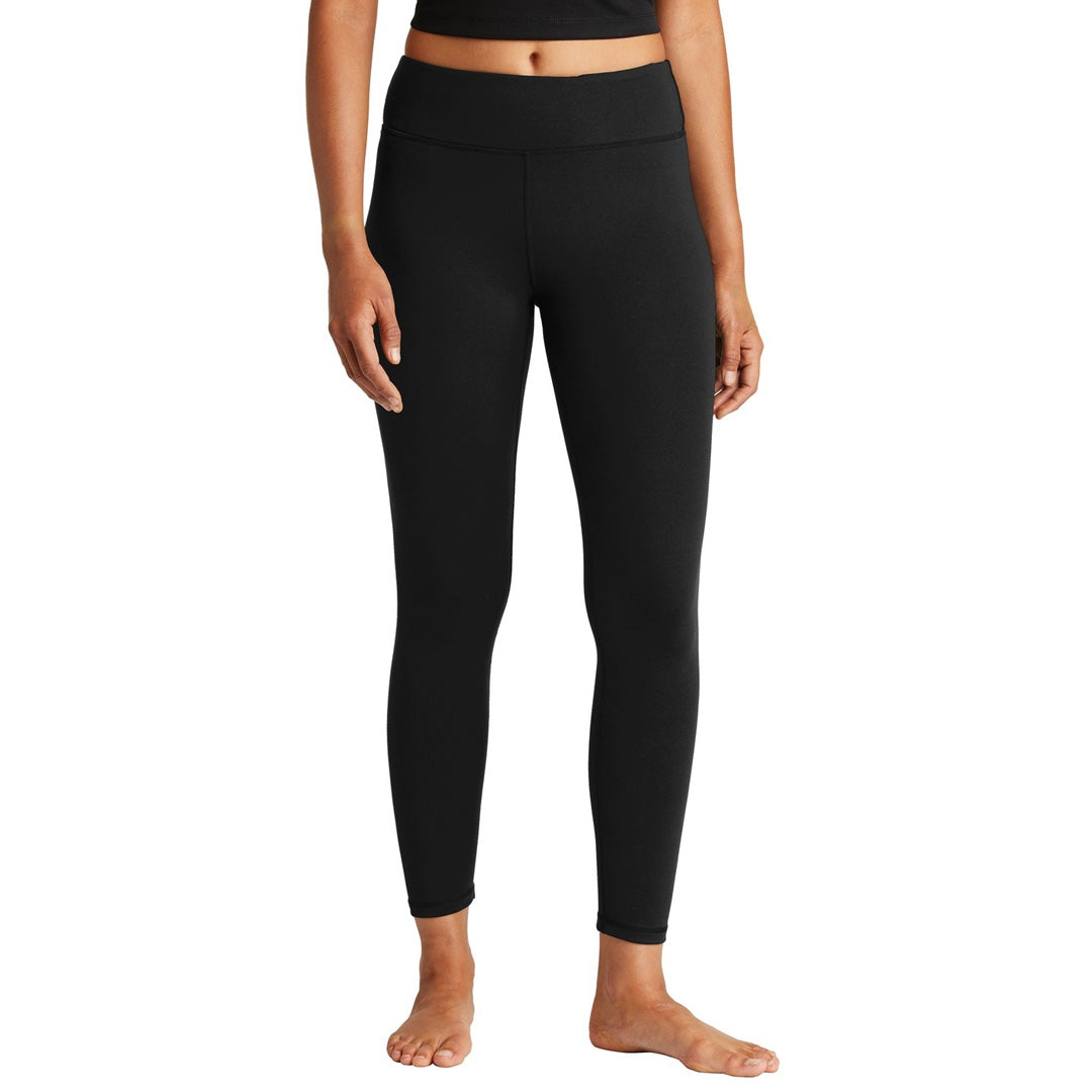 House of Uniforms The 7/8 Legging | Pant | Ladies Sport-Tek Black