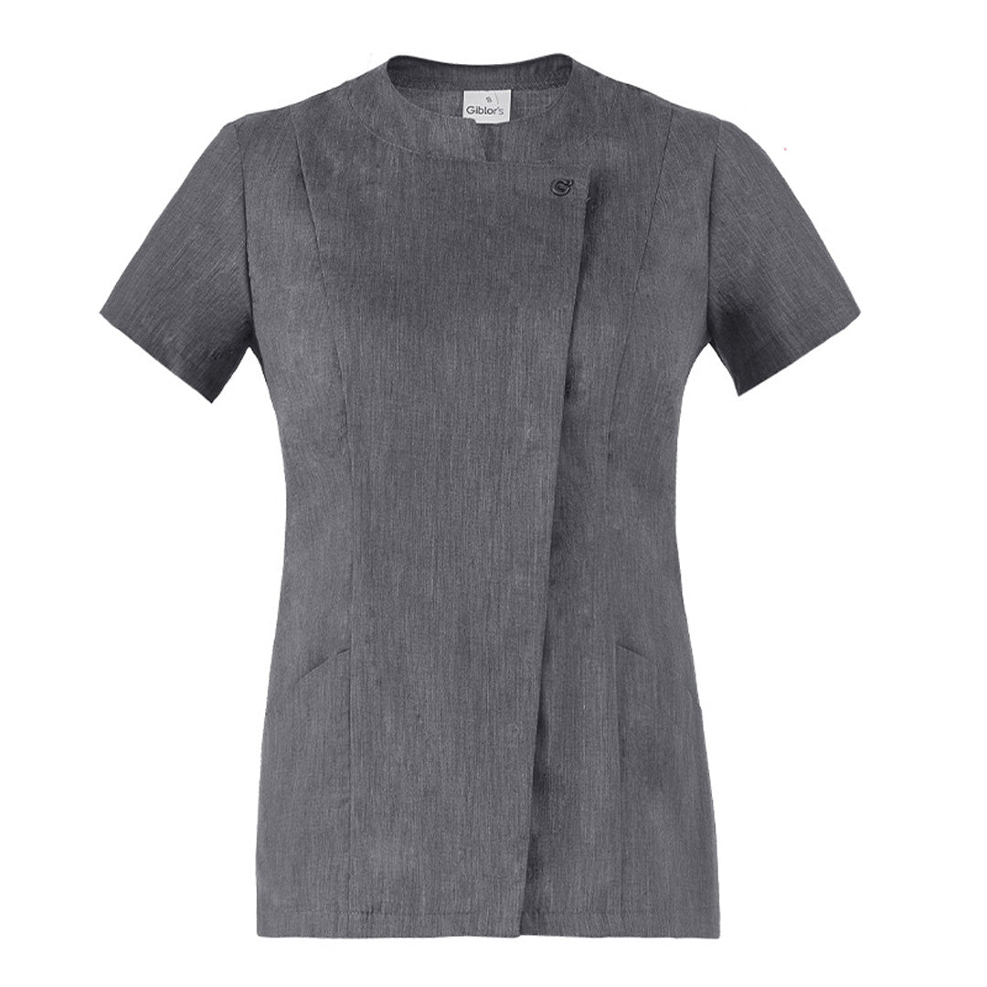 House of Uniforms The Chiara Tunic | Ladies | Short Sleeve Giblors Grey