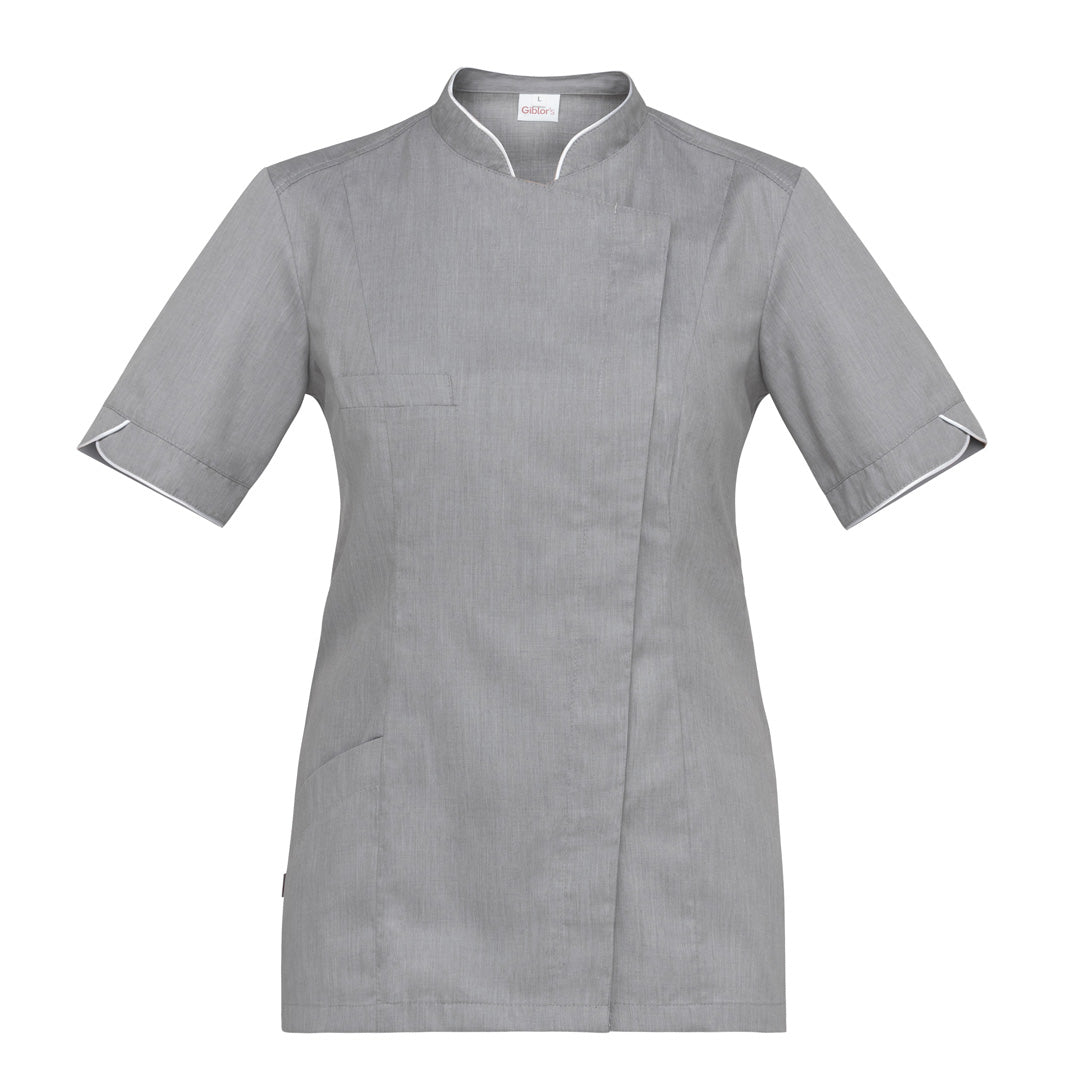 House of Uniforms The Tania Tunic | Ladies | Short Sleeve Giblors Light Grey