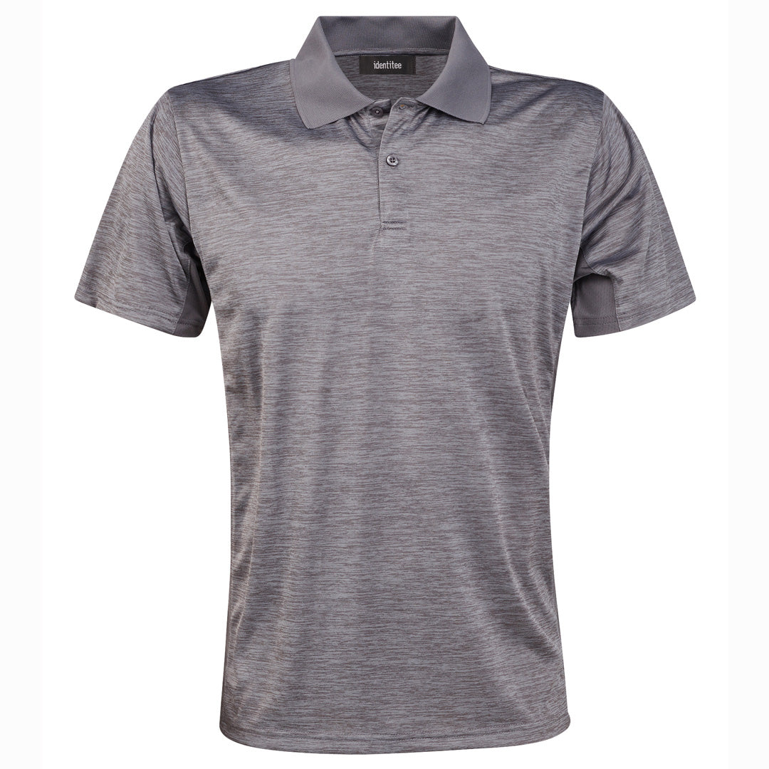 House of Uniforms The Bailey Polo | Mens Identitee Grey Marle