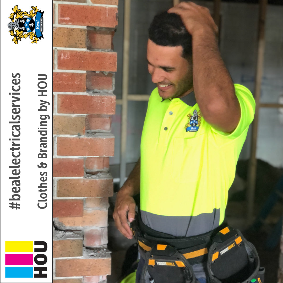 House of Uniforms The Non Cuff Hi Vis Polo | Mens | Short Sleeve Jbs Wear