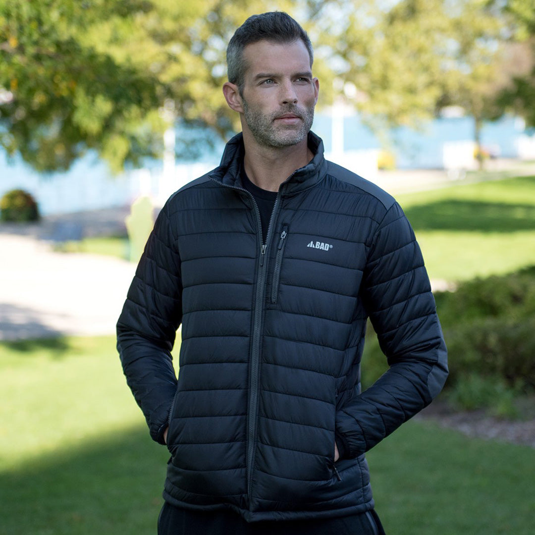 House of Uniforms The Hi Vis Down Puffer Jacket | Mens Bad Workwear