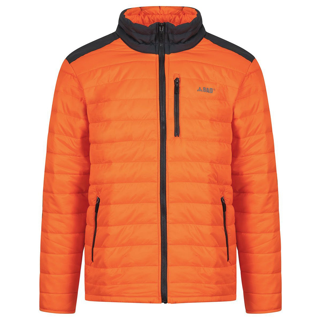 House of Uniforms The Hi Vis Down Puffer Jacket | Mens Bad Workwear Orange