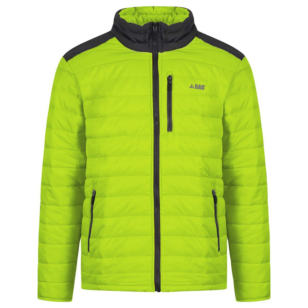 House of Uniforms The Hi Vis Down Puffer Jacket | Mens Bad Workwear Yellow