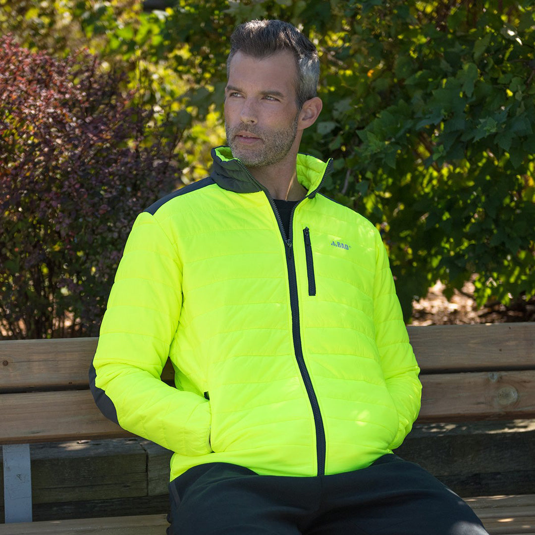 House of Uniforms The Hi Vis Down Puffer Jacket | Mens Bad Workwear