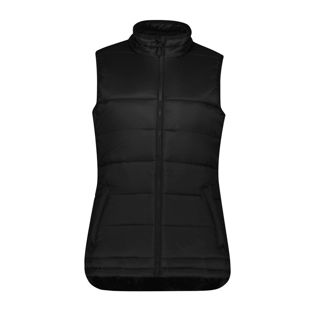 House of Uniforms The Alpine Puffer Vest | Ladies Biz Collection Black