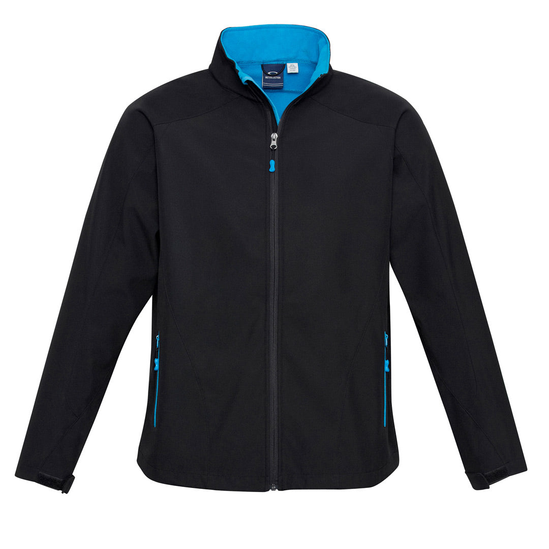 House of Uniforms The Geneva Jacket | Kids Biz Collection Black/Cyan