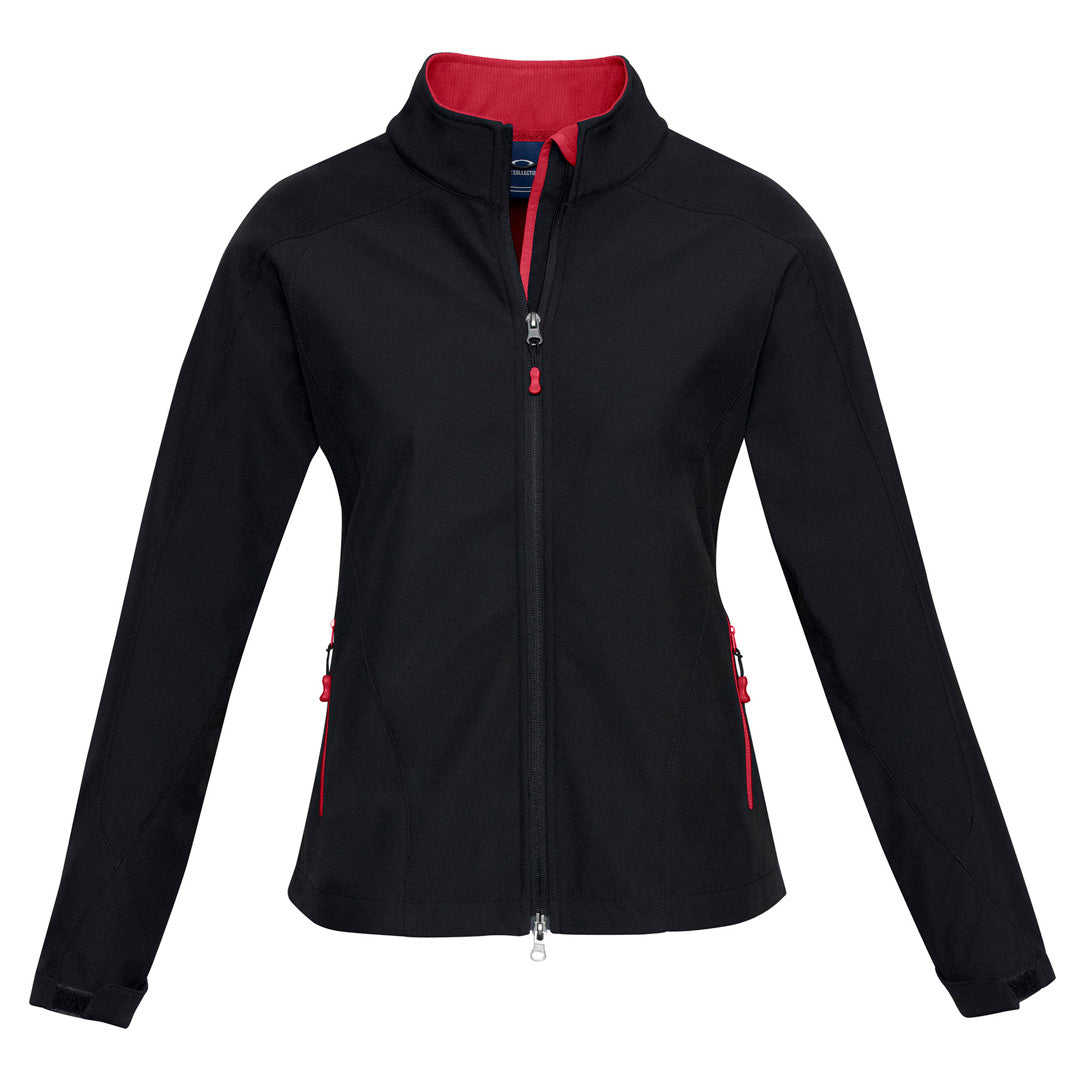 House of Uniforms The Geneva Jacket | Ladies Biz Collection Black/Red