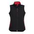 House of Uniforms The Geneva Vest | Ladies Biz Collection Black/Red