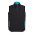 House of Uniforms The Geneva Vest | Mens Biz Collection Black/Cyan