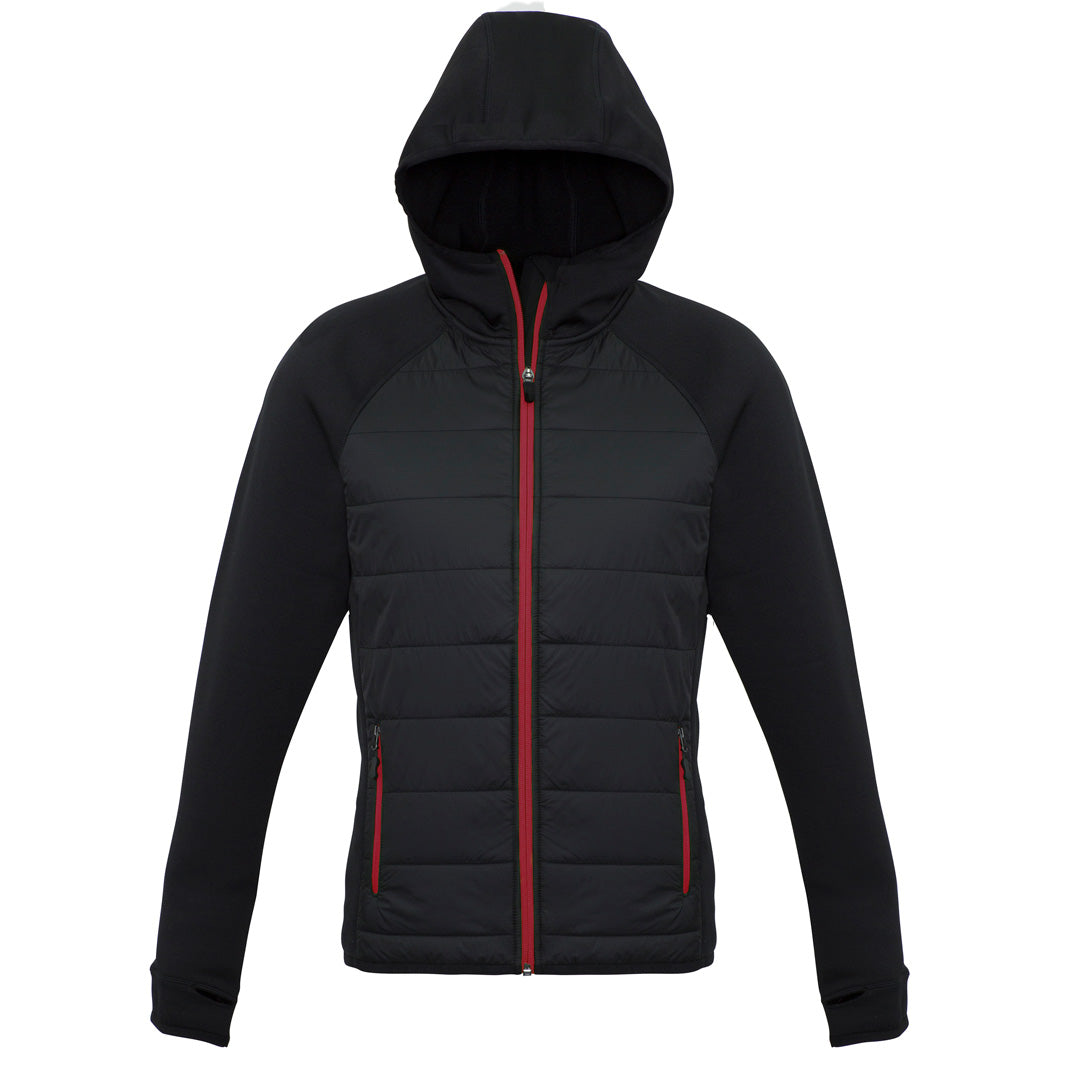 House of Uniforms The Stealth Jacket | Ladies Biz Collection Black/Red