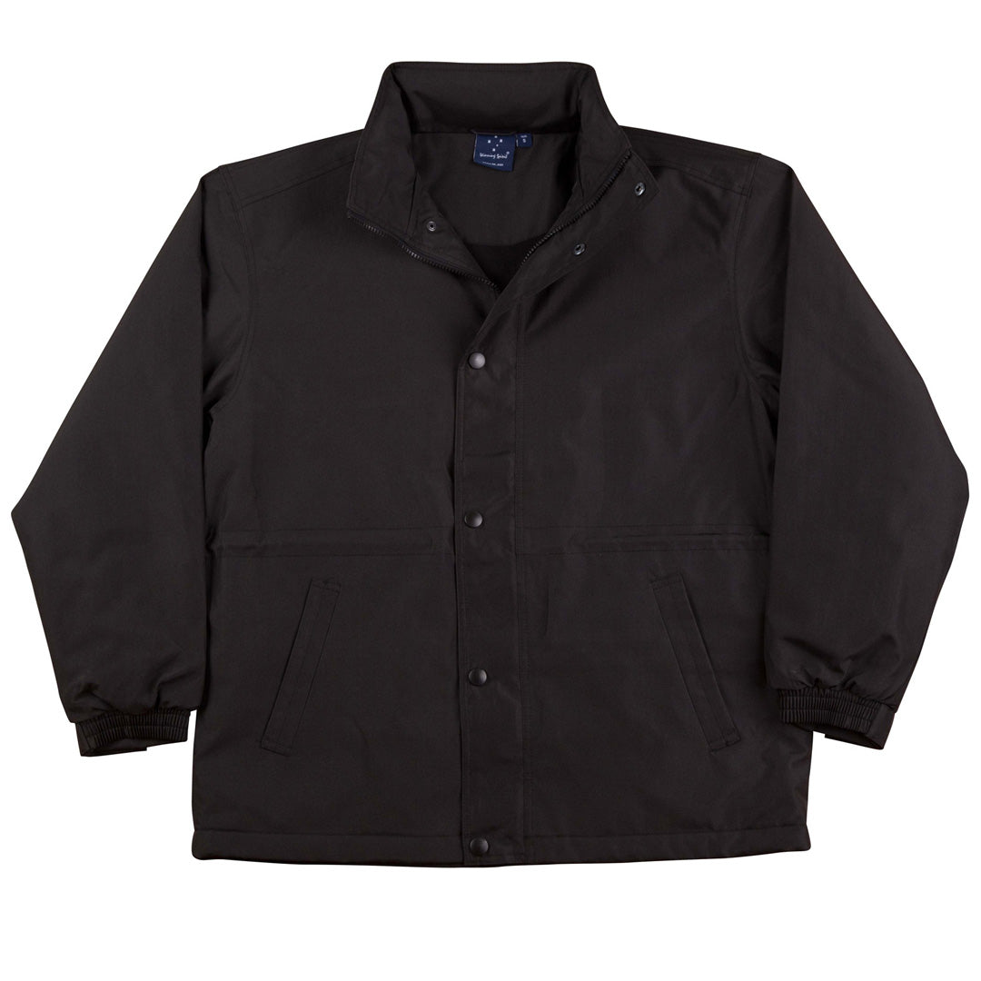 House of Uniforms The Stadium Jacket | Adults Winning Spirit Black