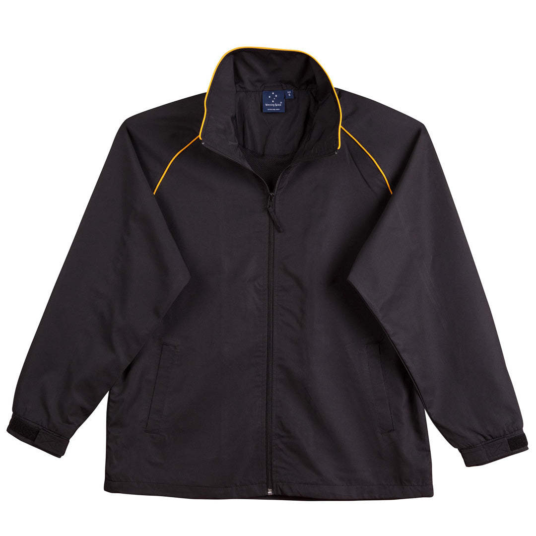 House of Uniforms The Champion Jacket | Adults Winning Spirit Black/Gold