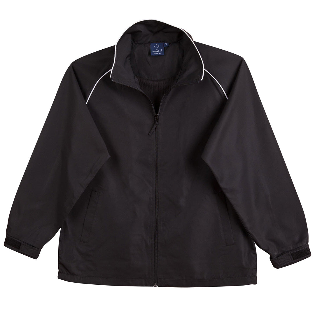 House of Uniforms The Champion Jacket | Adults Winning Spirit Black/White