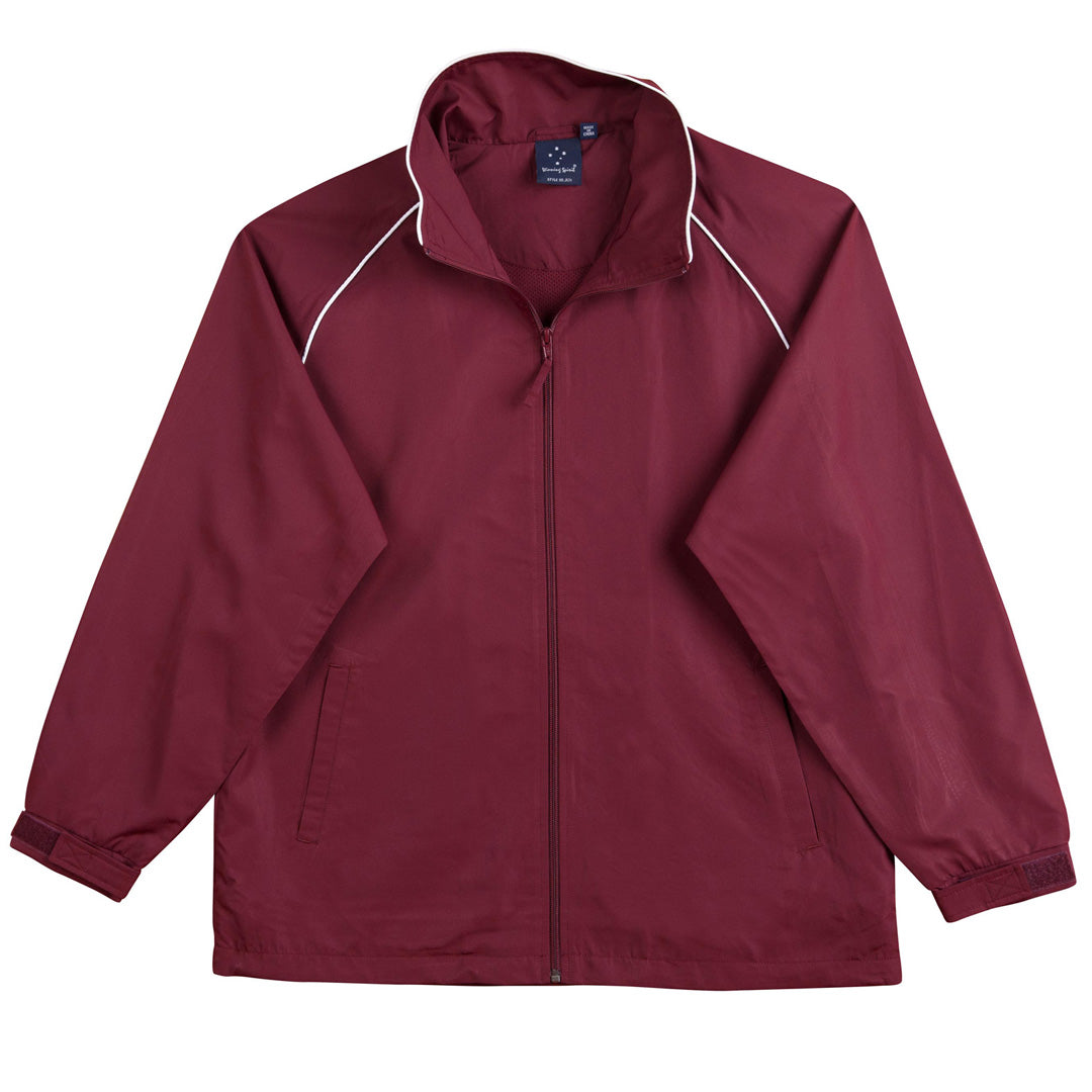 House of Uniforms The Champion Jacket | Adults Winning Spirit Maroon/White