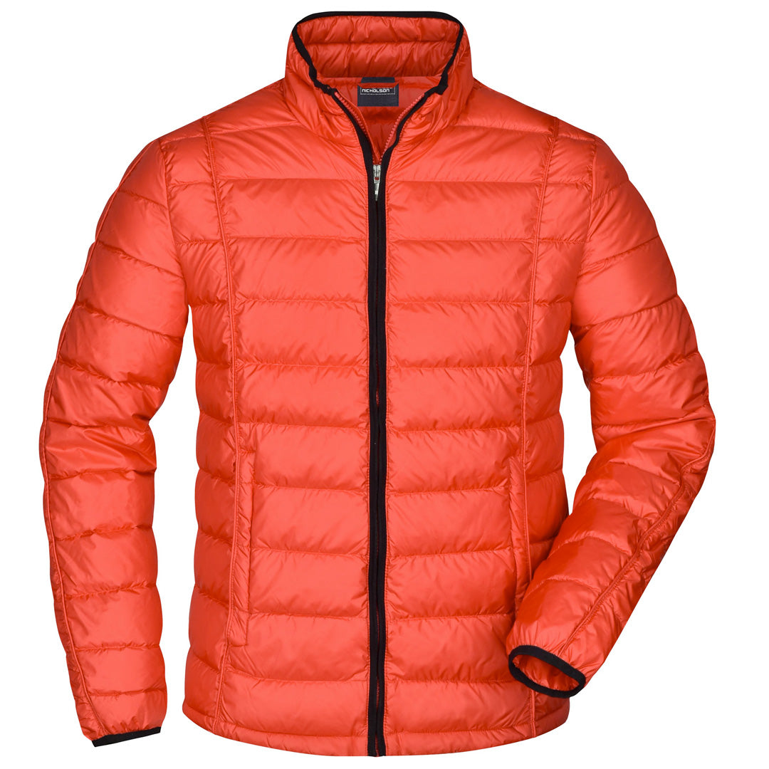 House of Uniforms The Quilted Down Jacket | Mens James & Nicholson Red