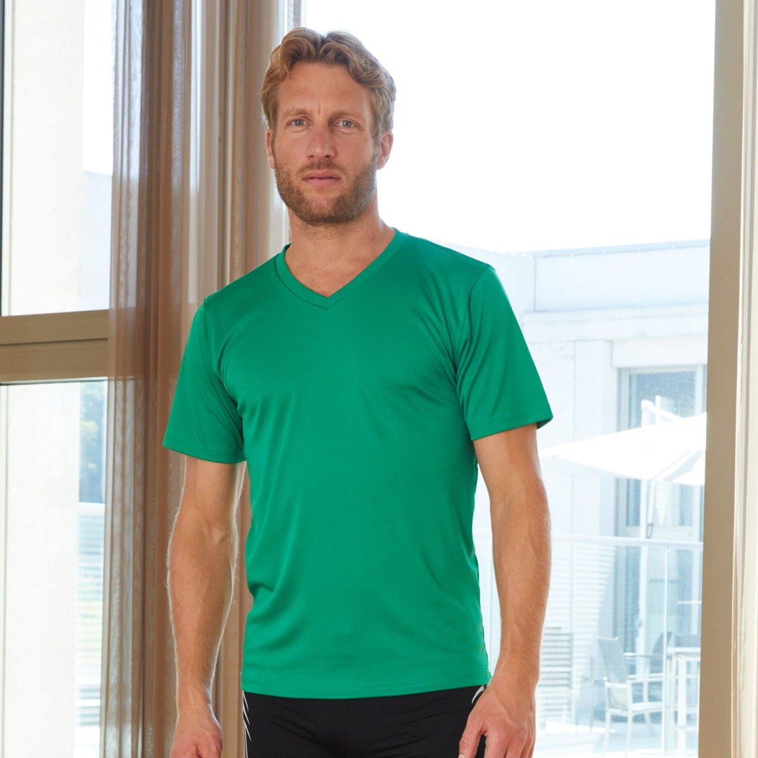 House of Uniforms The V Neck Active Tee | Mens James & Nicholson 