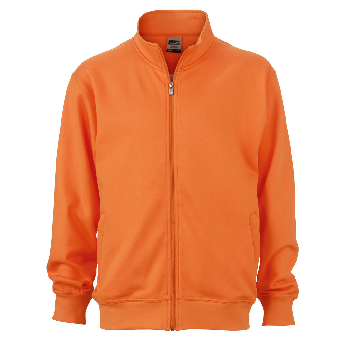 House of Uniforms The Basic Zip Jacket | Unisex James & Nicholson Orange