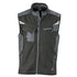 House of Uniforms The Workwear Softshell Vest | Mens James & Nicholson Black/Carbon