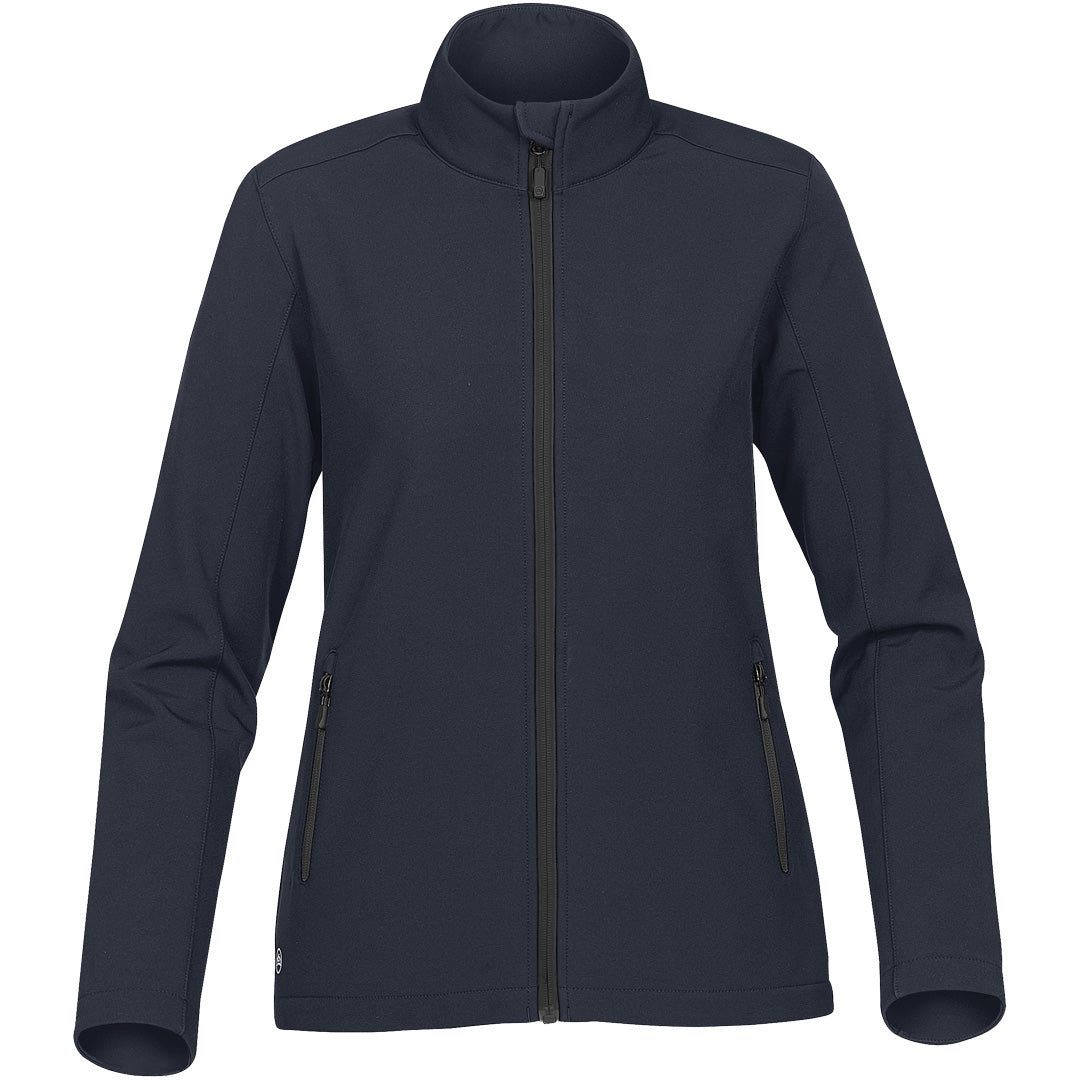 House of Uniforms The Orbiter Softshell Jacket | Ladies Stormtech Navy/Grey
