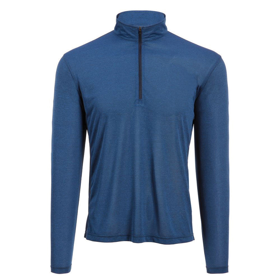 House of Uniforms The Apex Base Layer | Mens Identitee Mid Heather Blue