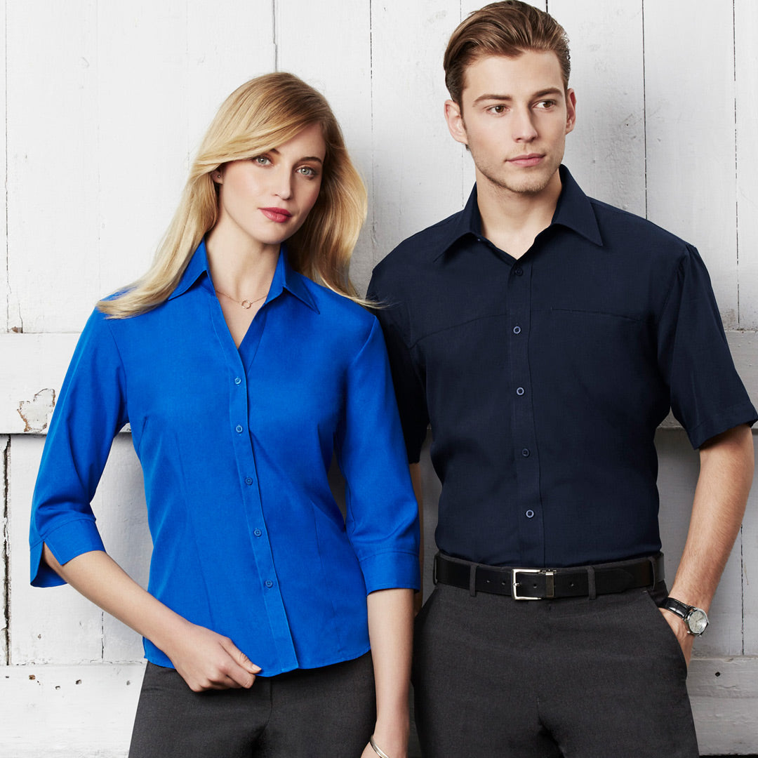 House of Uniforms The Oasis Shirt | Ladies | 3/4 Sleeve Biz Collection