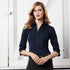 House of Uniforms The Metro Shirt | Ladies | 3/4 Sleeve Biz Collection