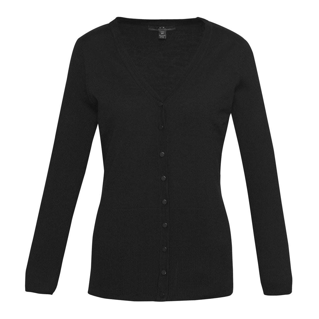 House of Uniforms The Milano Knit | Ladies | Cardigan Biz Collection Black