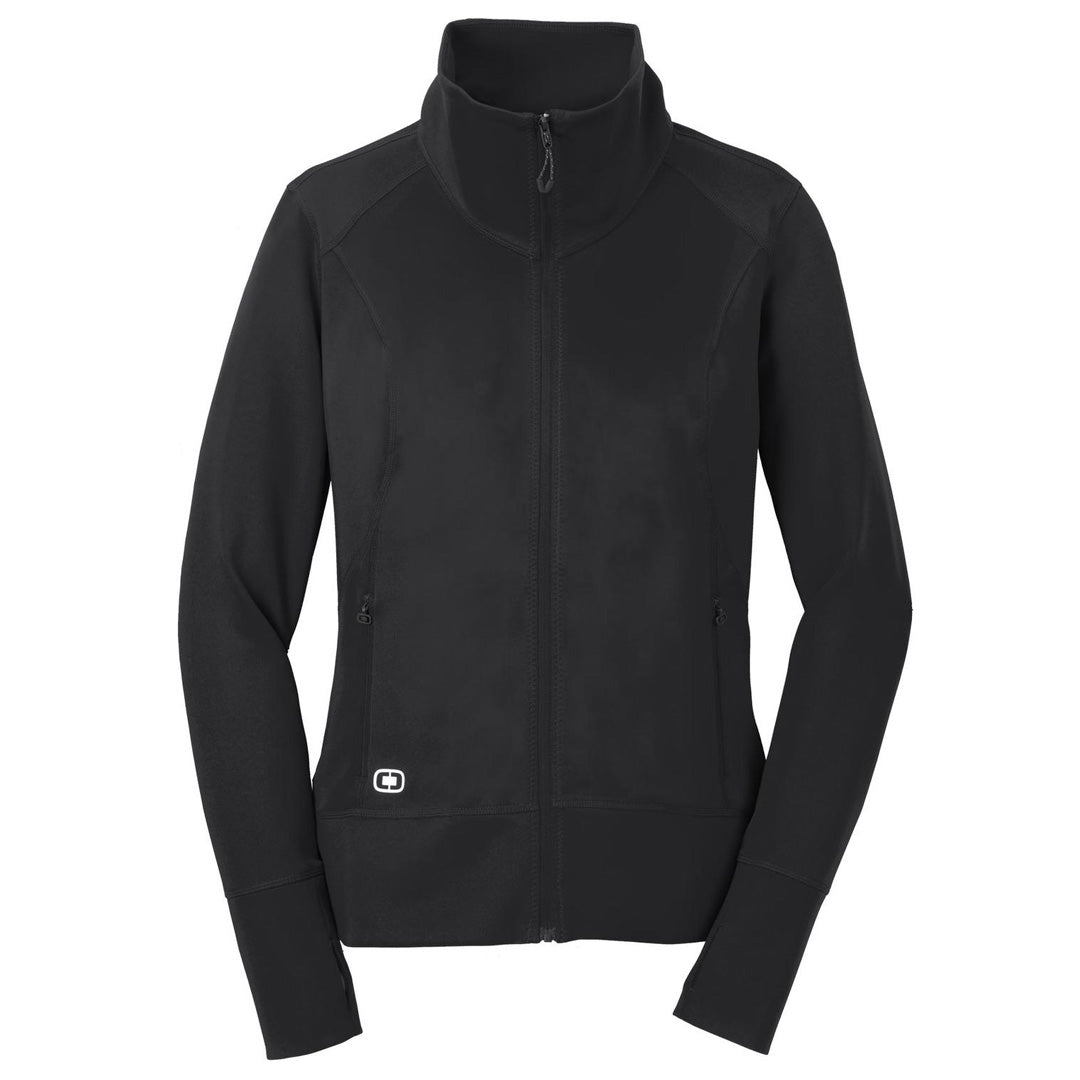 House of Uniforms The Endurance Fulcrum Zip Top | Ladies Ogio Endurance Black