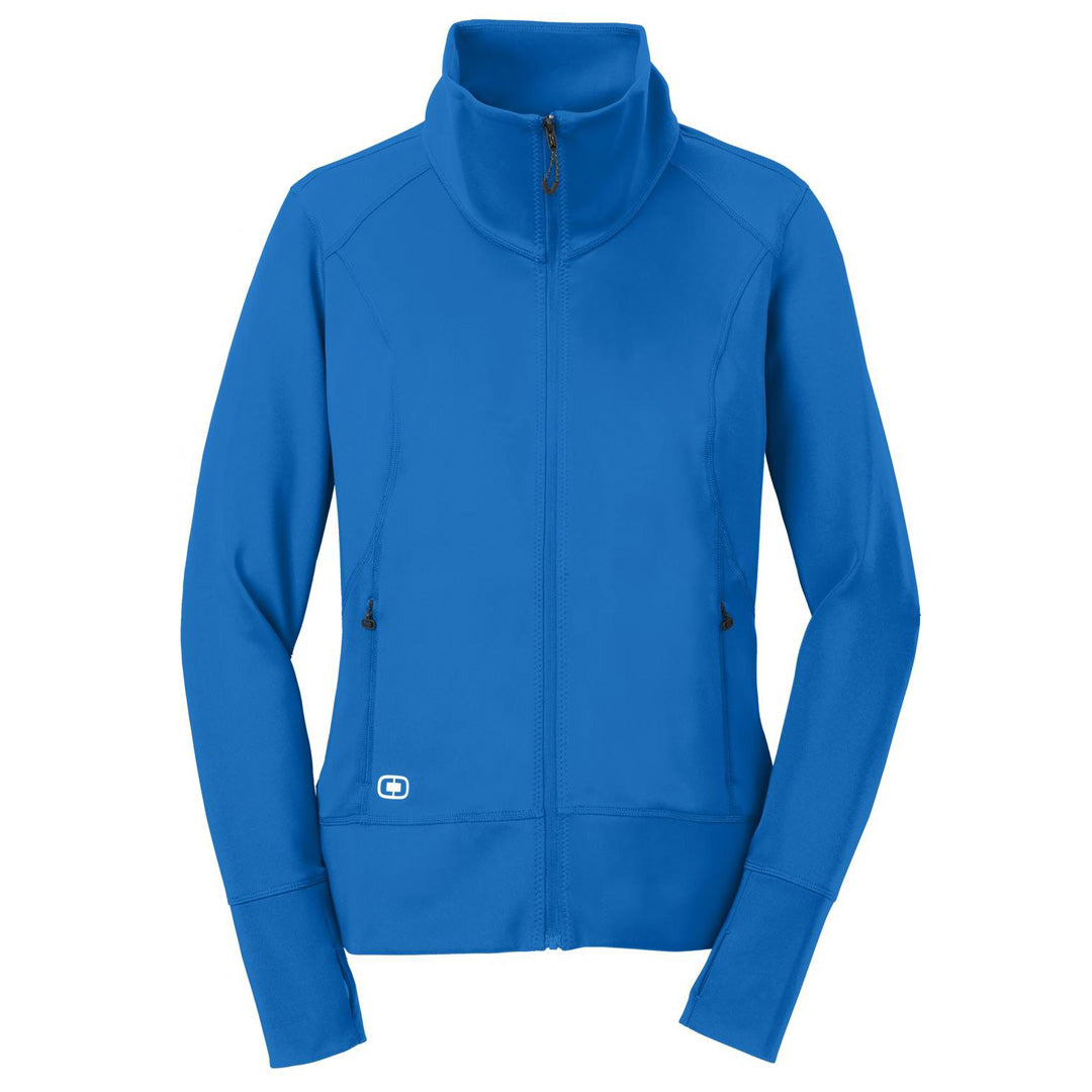 House of Uniforms The Endurance Fulcrum Zip Top | Ladies Ogio Endurance Electric Blue