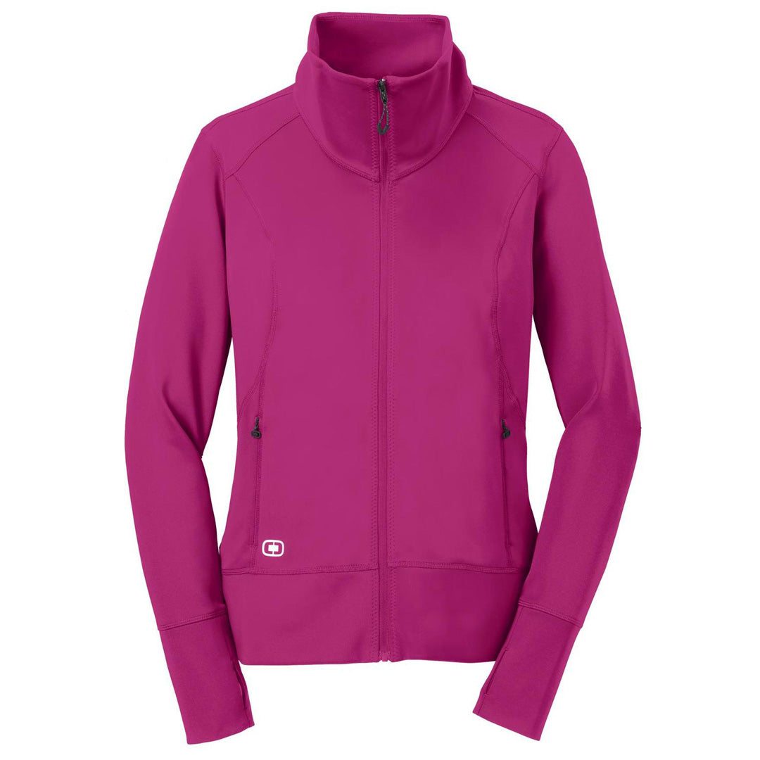 House of Uniforms The Endurance Fulcrum Zip Top | Ladies Ogio Endurance Fuchsia